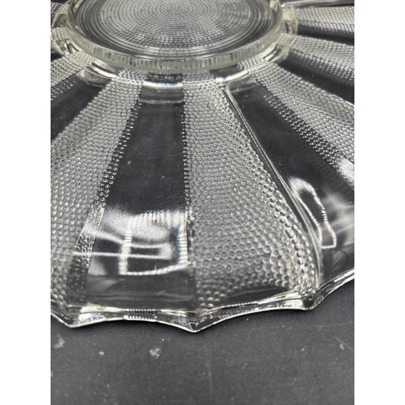 Vintage Jeanette Glass Co. Crystal Dewdrop Divided Serving Platter Relish Tray - Picture 5 of 6